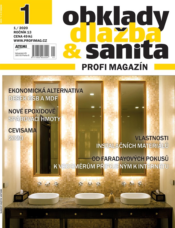  Nové vydání časopisu Obklady, dlažba & sanita - 1/2020 - fotogalerie