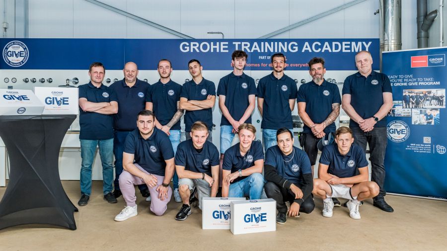 Podpora mladých talentů: společnost GROHE přispívá k výchově nové generace instalatérů