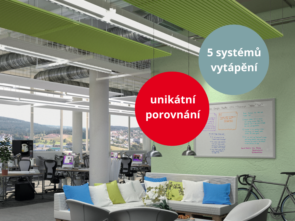 Porovnání spotřeby energie, emisí CO2 a  nákladů u 5 různých systémů vytápění
