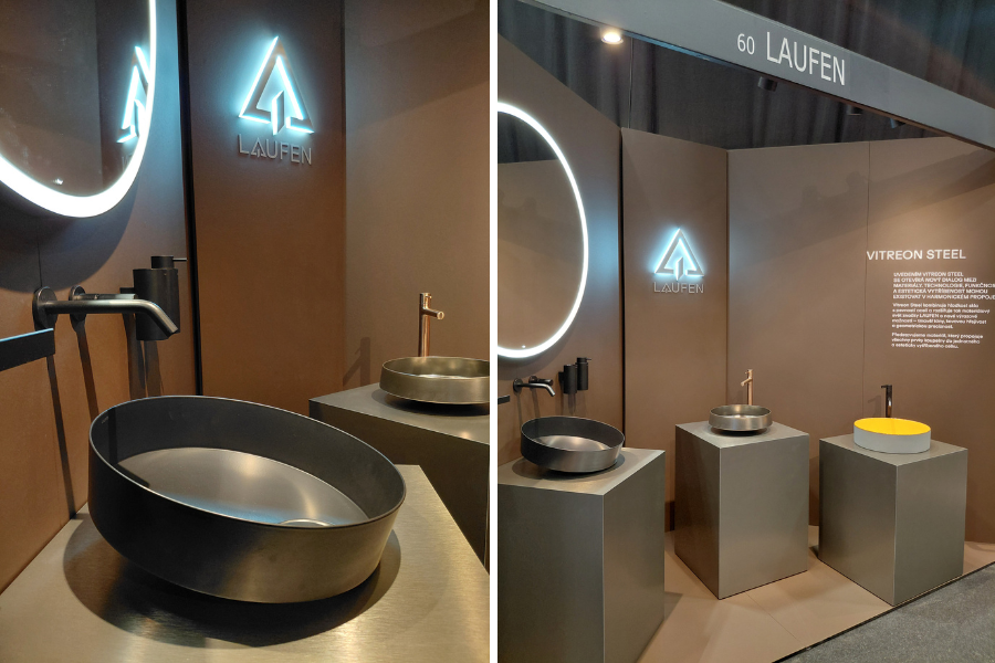 Laufen představil na ARCHITECT@WORK Prague 2026 inovativní  materiál VITREON steel
