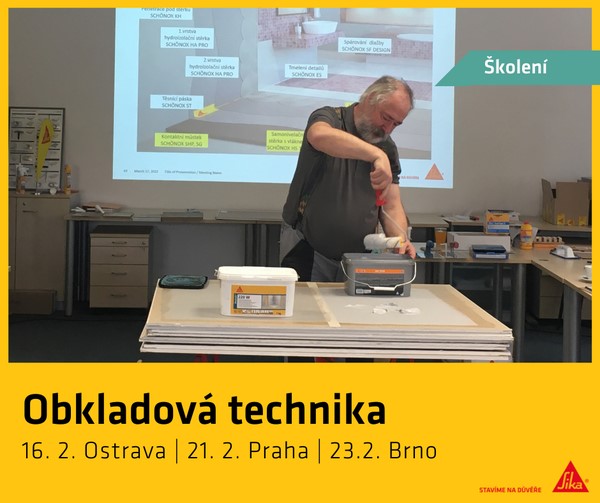 Obkladová technika - školení SIKA 2023