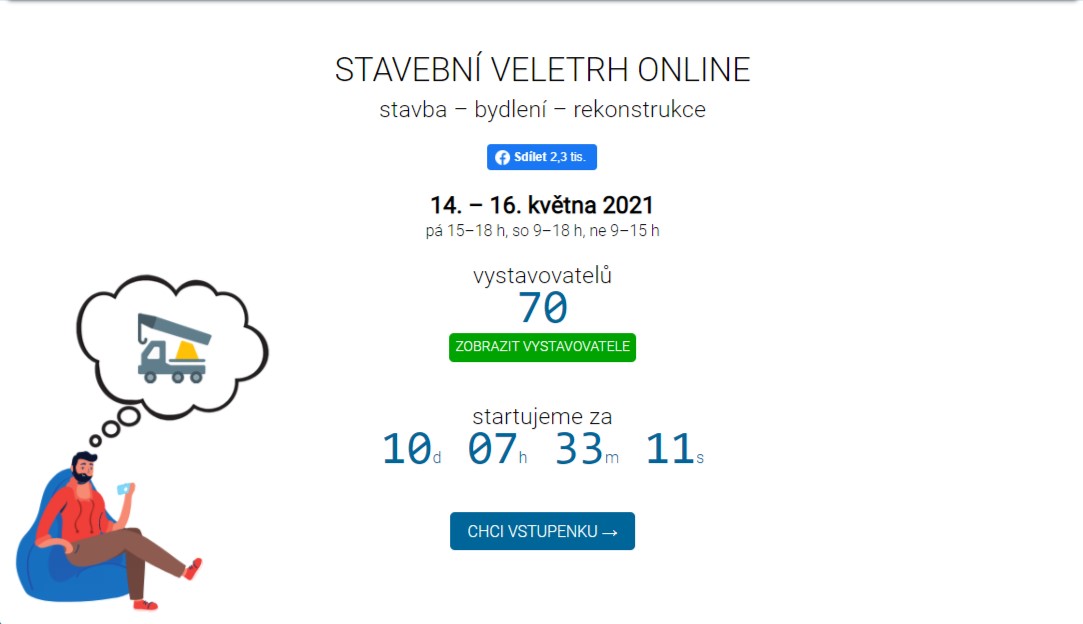 Stavební veletrh ONLINE se blíží (14.-16.5.)